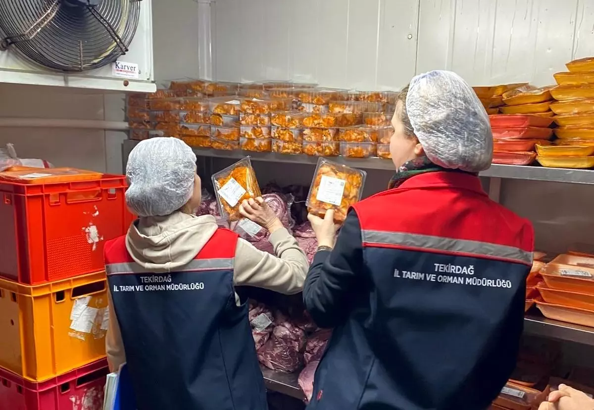 Tekirdağ'da toplu tüketim yerlerinde eş zamanlı gıda denetimi