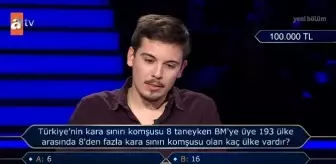 Türkiye'nin kara sınırı komşusu 8 taneyken BM'ye üye 193 ülke arasında 8'den fazla kara sınırı komşusu olan kaç ülke vardır?
