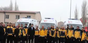 Ağrı'da 112 Acil Sağlık filosuna donanımlı 7 yeni ambulans katıldı