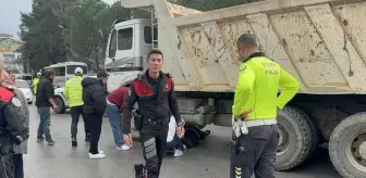 Aydın'da kamyonla çarpışan motosikletin sürücüsü yaralandı
