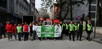 Bilecik'te Yeşilay ve Kızılay gönüllüleri 'Dünya Gönüllüler Günü' için yürüdü