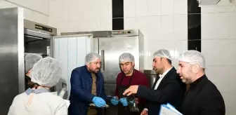 Çatak'ta okulların, kurumların ve öğretmenevinin yemekhaneleri denetlendi