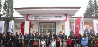 Depremlerden etkilenen Hatay'da yaptırılan anaokulu törenle açıldı