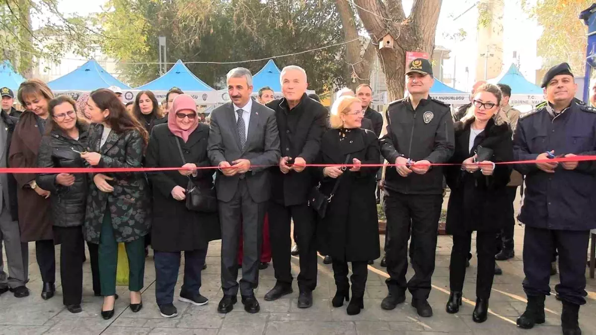 Edirne'de polis eşleri tek yürek oldu, tüm ürünler tükendi