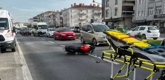 Kırklareli'nde otomobil ile motosikletin çarpıştığı trafik kazasında 2 kişi yaralandı
