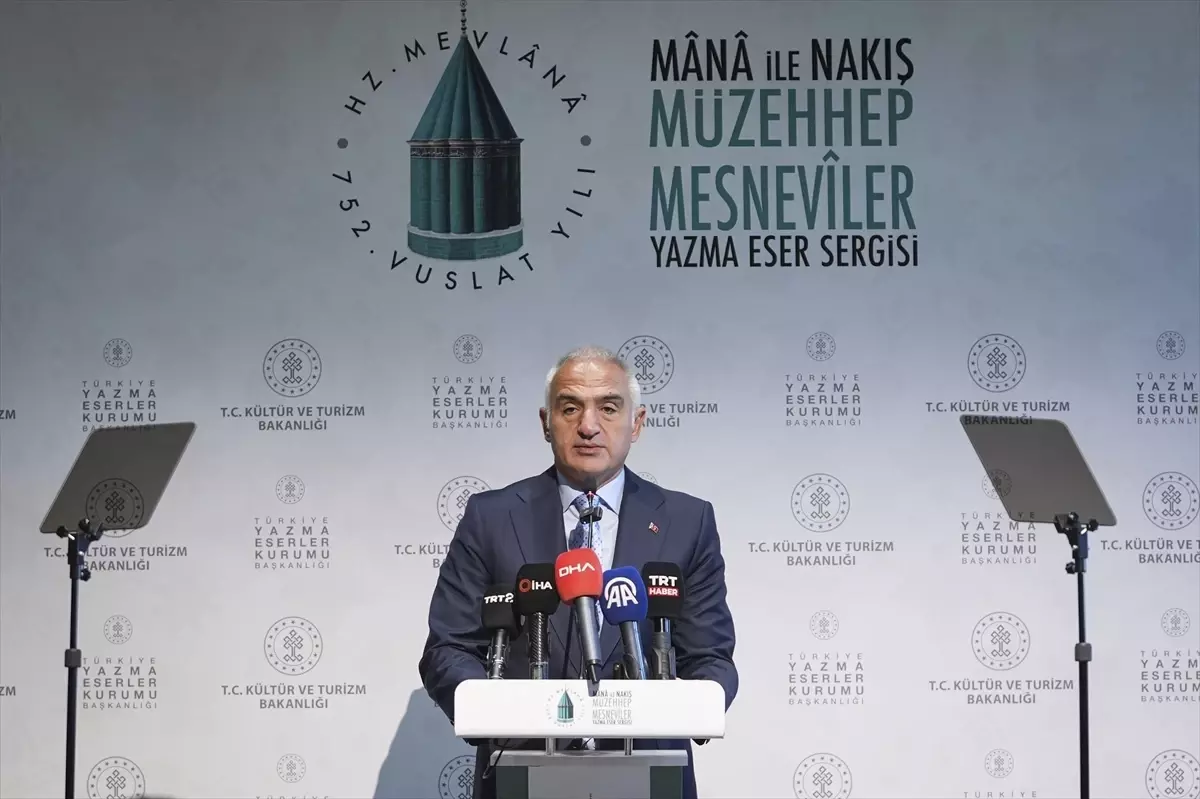 'Mana ve Nakış: Müzehhep Mesneviler Yazma Eser Sergisi' açıldı