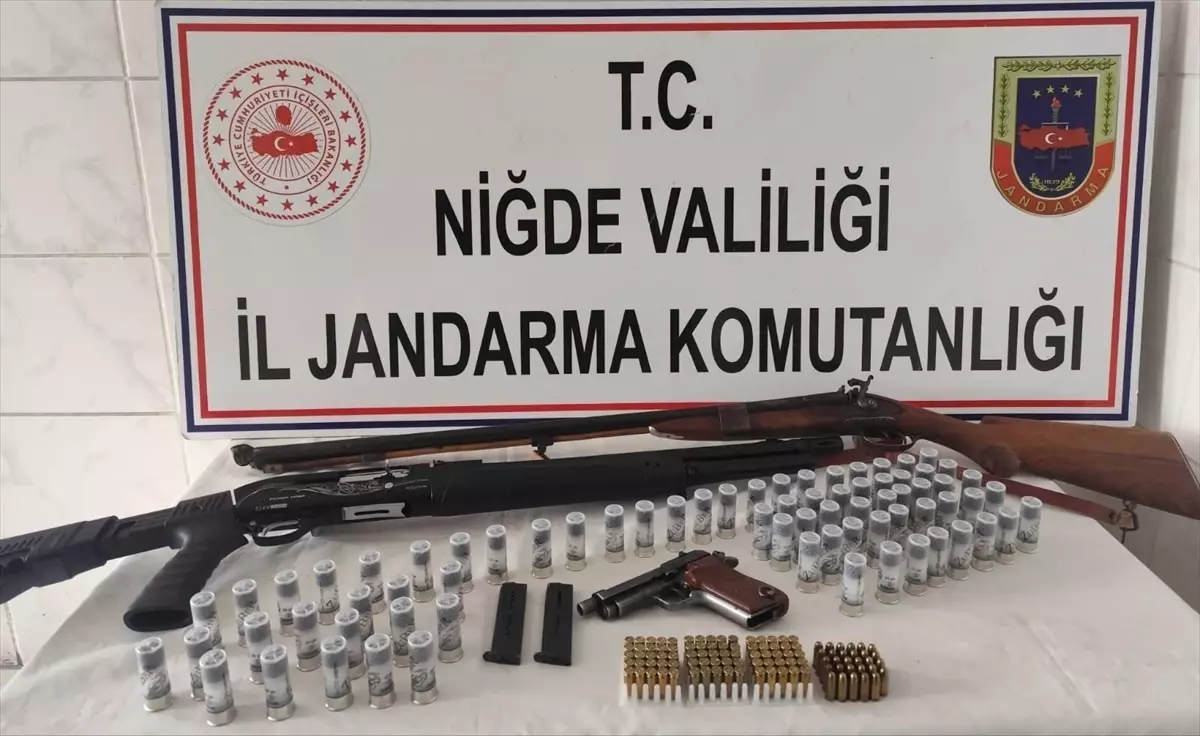 Niğde'de ruhsatsız silah operasyonunda 1 kişi yakalandı