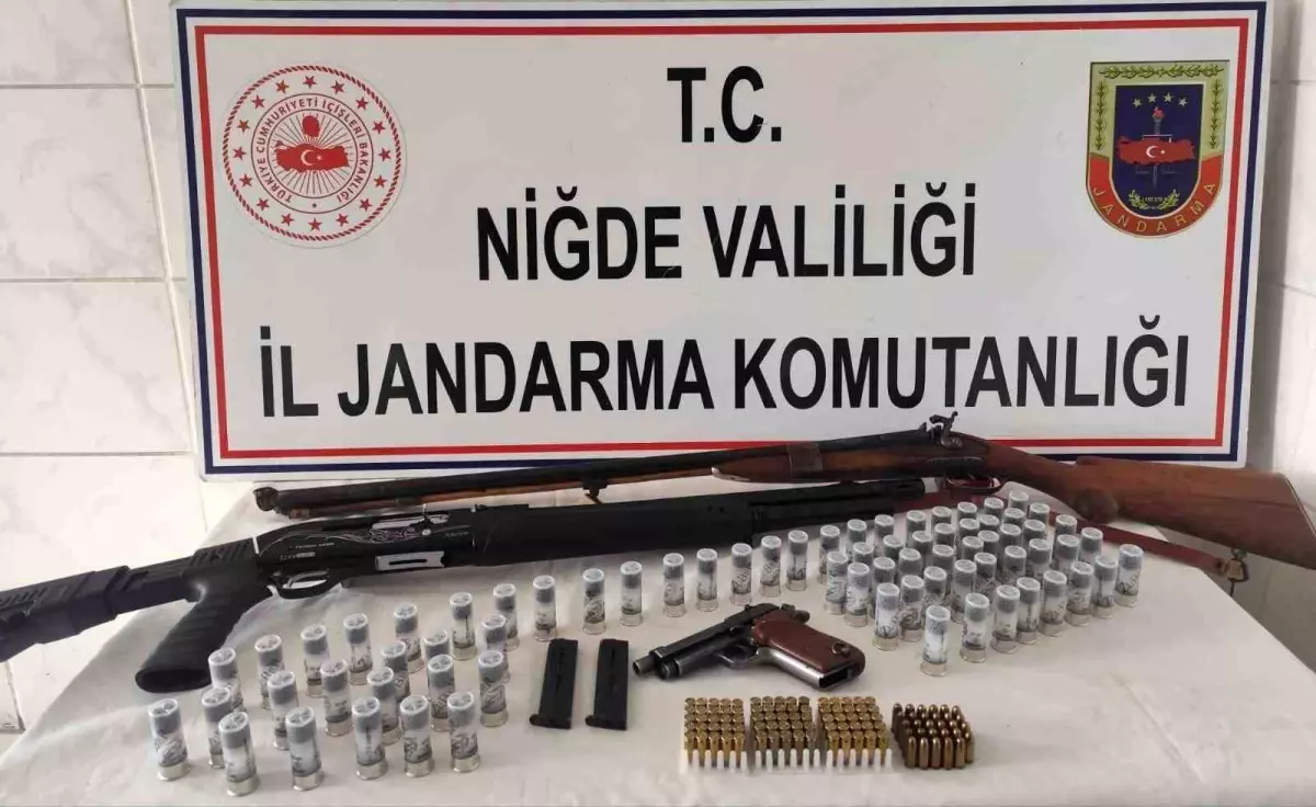 Niğde'de yasadışı silahlanmaya operasyon: 1 gözaltı