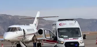 Şırnak'ta kalp rahatsızlığı olan bebek ambulans uçakla Ankara'ya sevk edildi