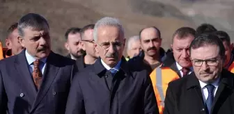 Ulaştırma ve Altyapı Bakanı Uraloğlu, Erzurum'daki Dallıkavak Tüneli'ni inceledi Açıklaması