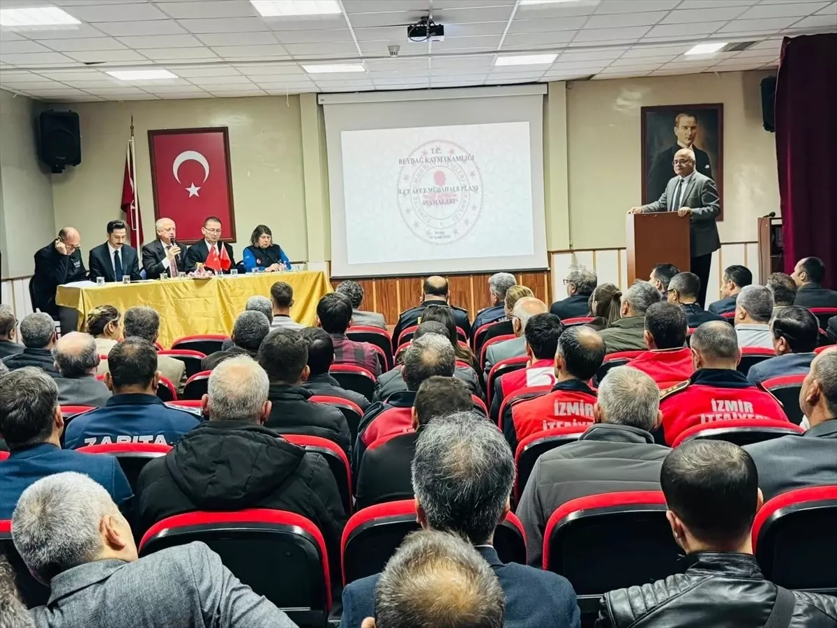 Beydağ ve Ödemiş'te "Afet Müdahale Planı" toplantıları yapıldı