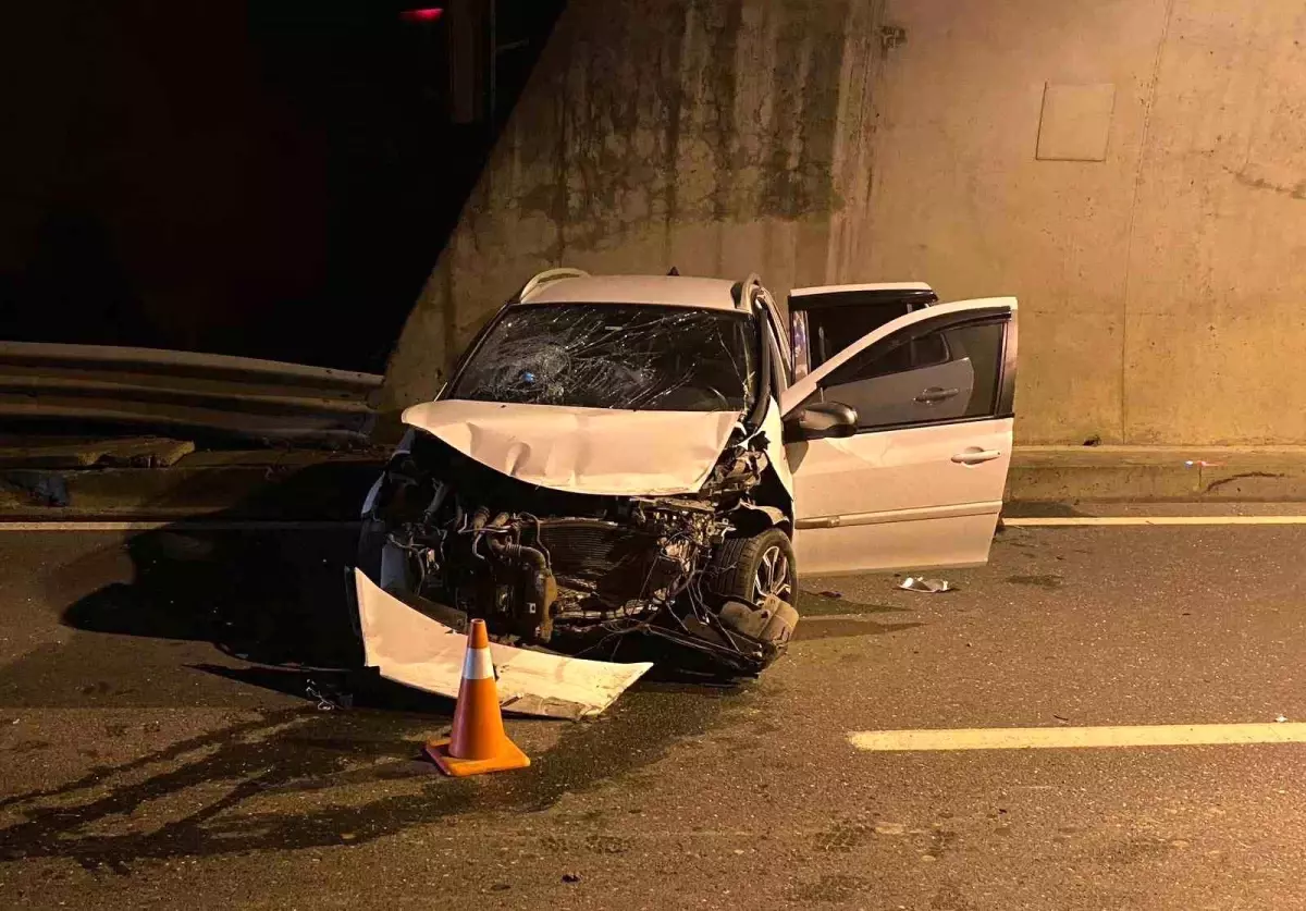 Tünelde meydana gelen kazada 4 kişi yaralandı