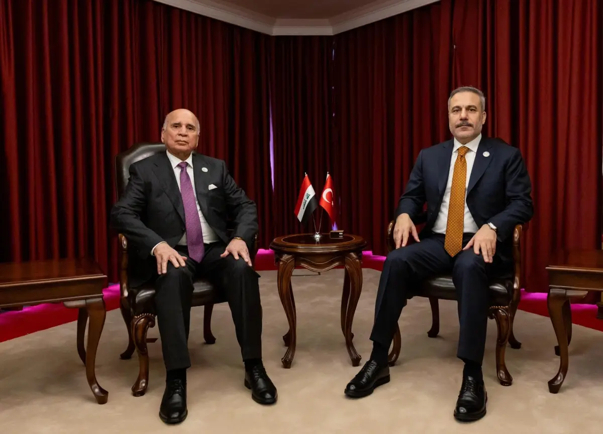 Bakan Fidan, Iraklı mevkidaşı Hüseyin ile bir araya geldi