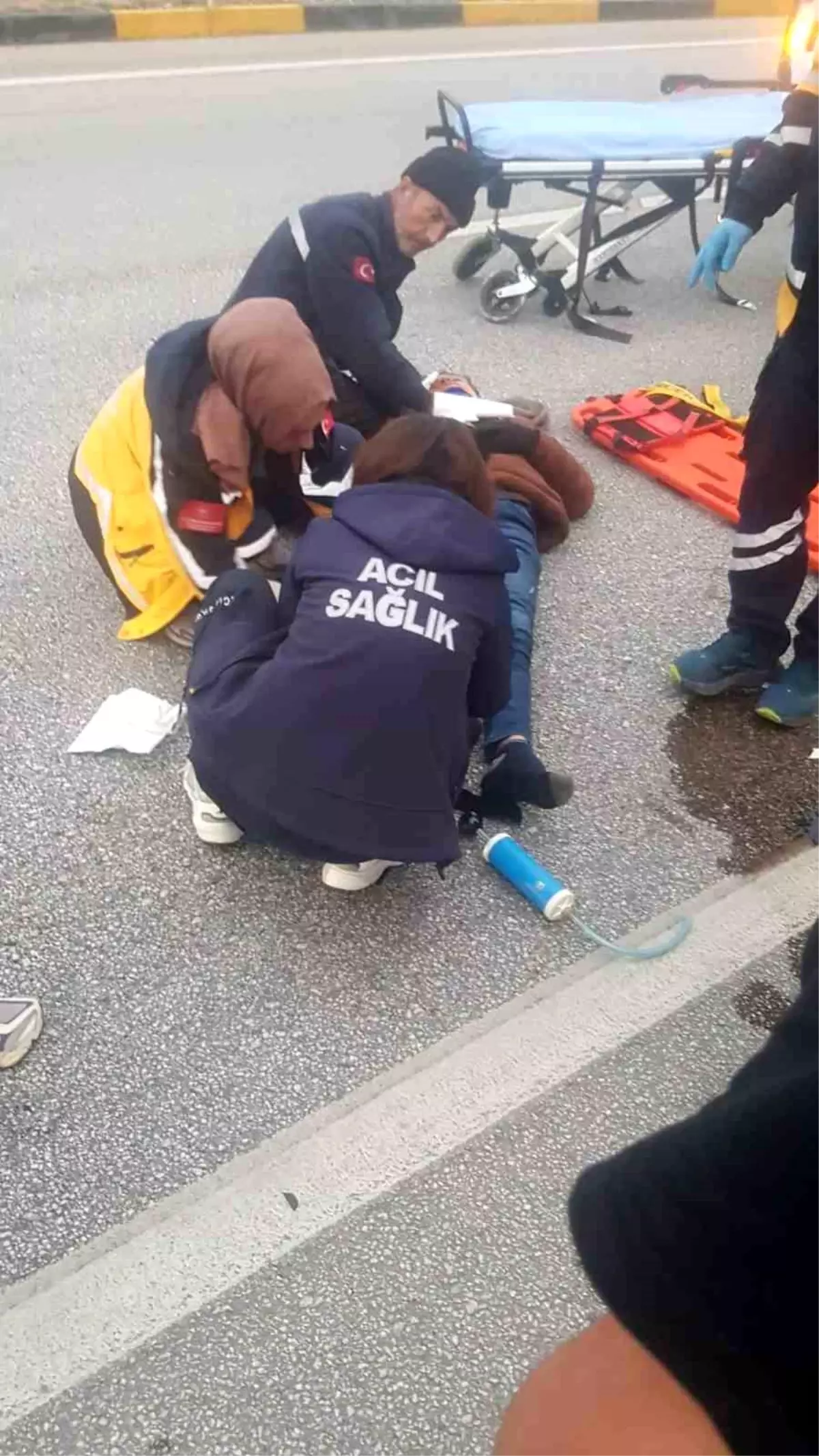 Burdur'da otomobil ile motosiklet çarpıştı: 1 yaralı