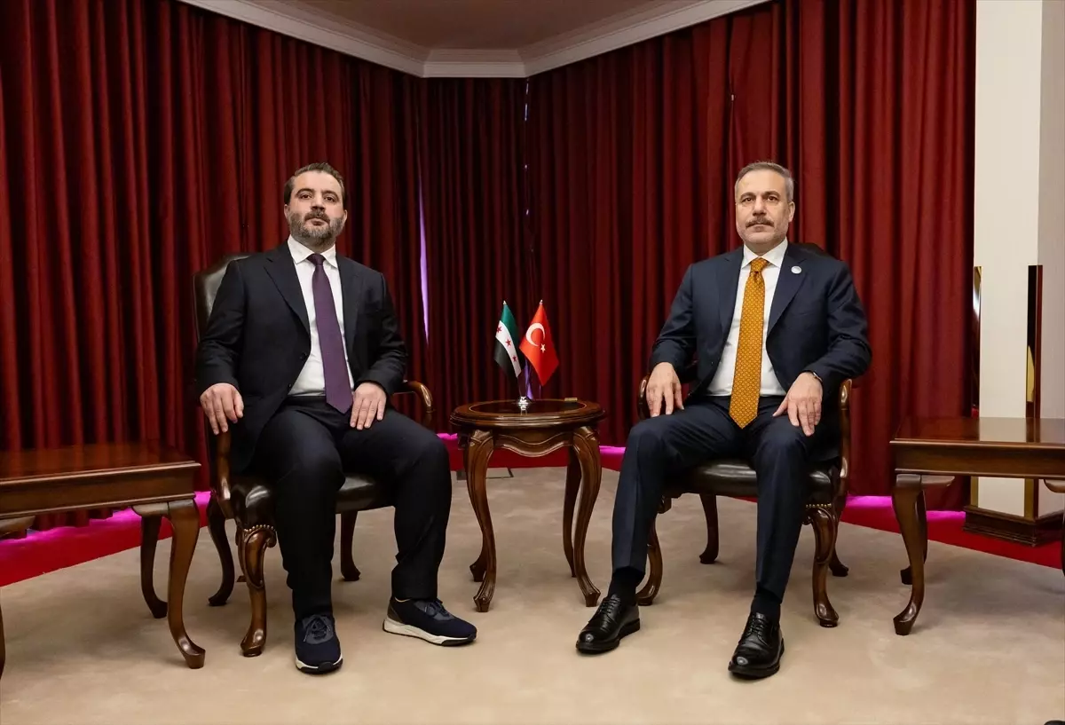 Dışişleri Bakanı Fidan, Suriyeli mevkidaşı Şeybani ile görüştü