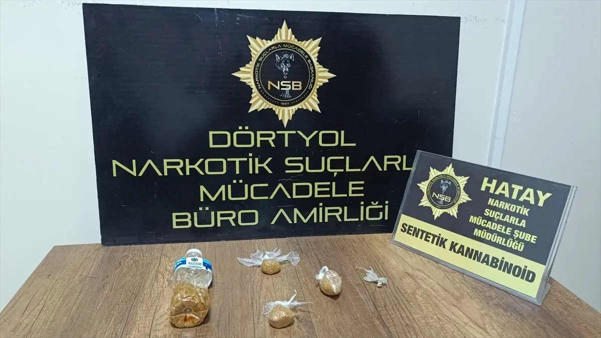 Dörtyol ilçesinde uyuşturucu operasyonunda yakalanan zanlı tutuklandı