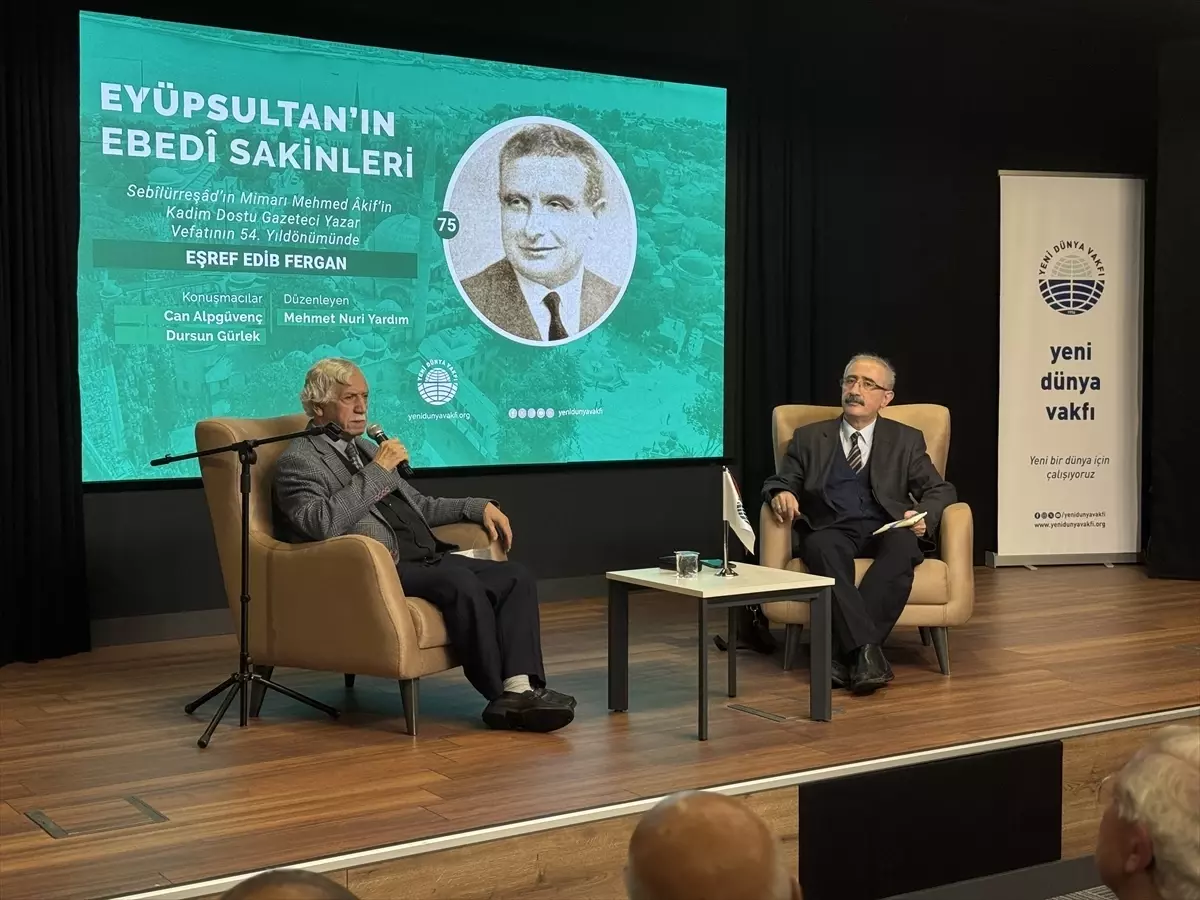 Gazeteci ve yazar Eşref Edip Fergan, Eyüpsultan'da anıldı