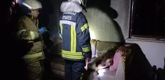 Karabük'te evin müştemilatında çıkan yangın söndürüldü