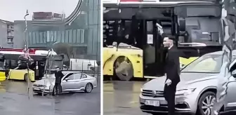 Otobüs durağında havaya ateş açtı, bir de arkadaşına kayıt aldırdı