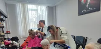 Uzunköprü SODAM'dan yaşlı bakım merkezi sakinlerine kuaför hizmeti desteği