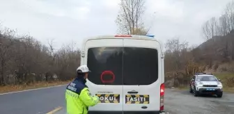 Artvin'de servis araçları denetlendi