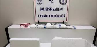Balıkesir'de inşaat işçisi kılığında uyuşturucu taşıyan zanlı tutuklandı