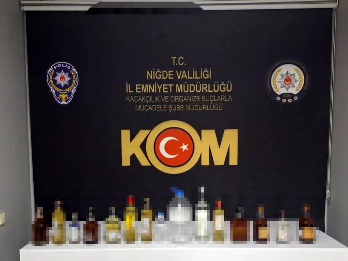 Niğde'de sahte alkol operasyonu: 7 şüpheli yakalandı