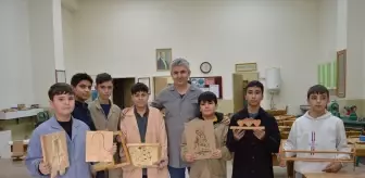 Samsun'un Havza ilçesinde açılan zanaat atölyeleri öğrencilere üretime yönlendiriyor