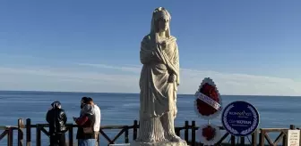 Antalya'da Plancia Magna heykeli açıldı