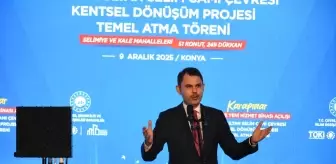 Bakan Kurum, Konya'da açılış ve temel atma töreninde konuştu Açıklaması