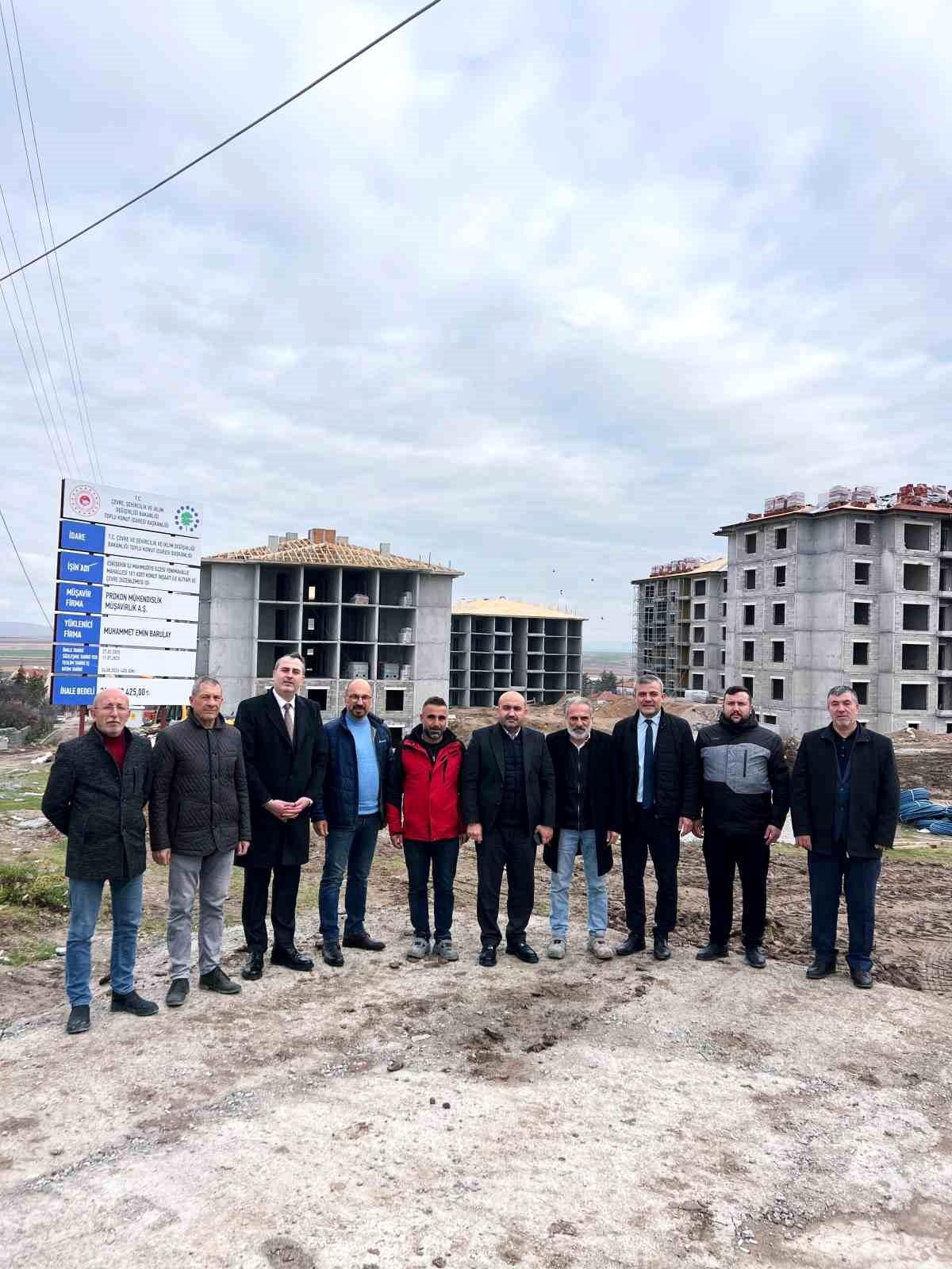 Başkan Albayrak, TOKİ çalışmalarını yerinde inceledi