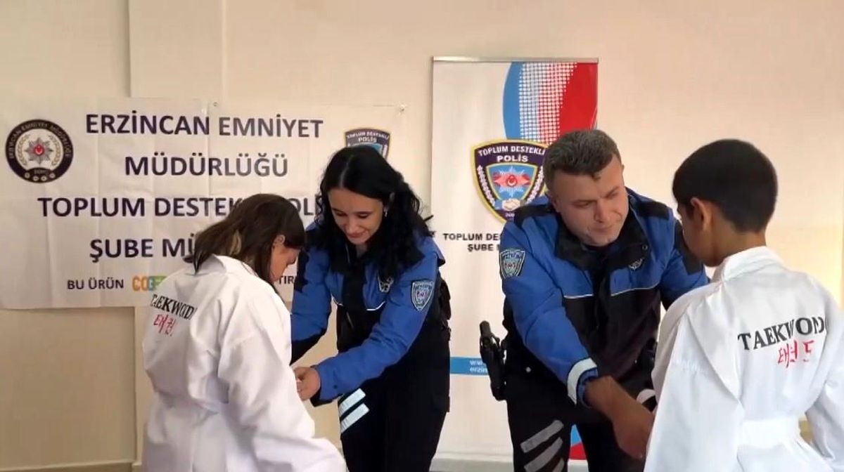 Emniyetten öğrencilere tekvando kıyafeti sürprizi