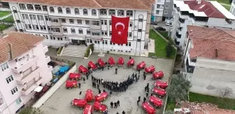 Osmaneli'nde yangın söndürme tankerleri teslim edildi