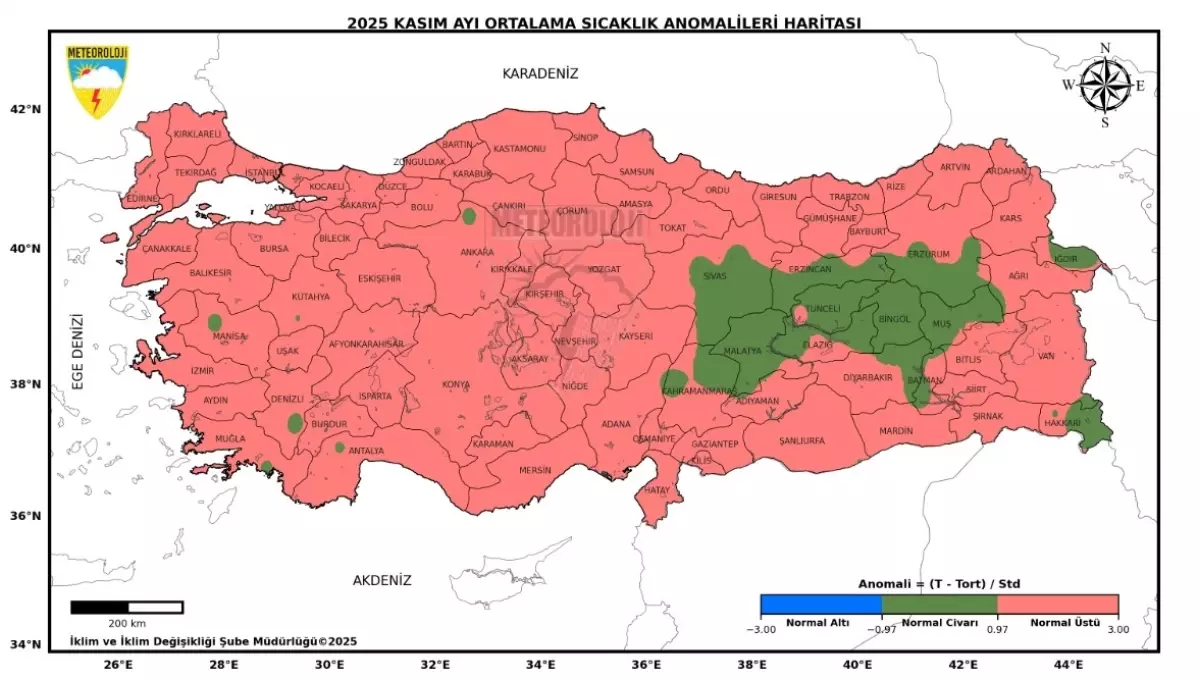 Son 55 yılın en sıcak 3'üncü kasım ayı yaşandı
