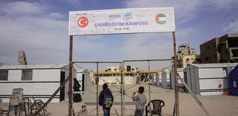 Türk dernekleri Gazze'de 'Çadır Eğitim Kampüsü' açtı