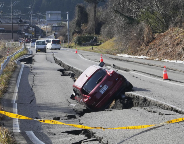 The country was hit by a 7.5 magnitude earthquake! There is no loss of life, nor any collapsed buildings