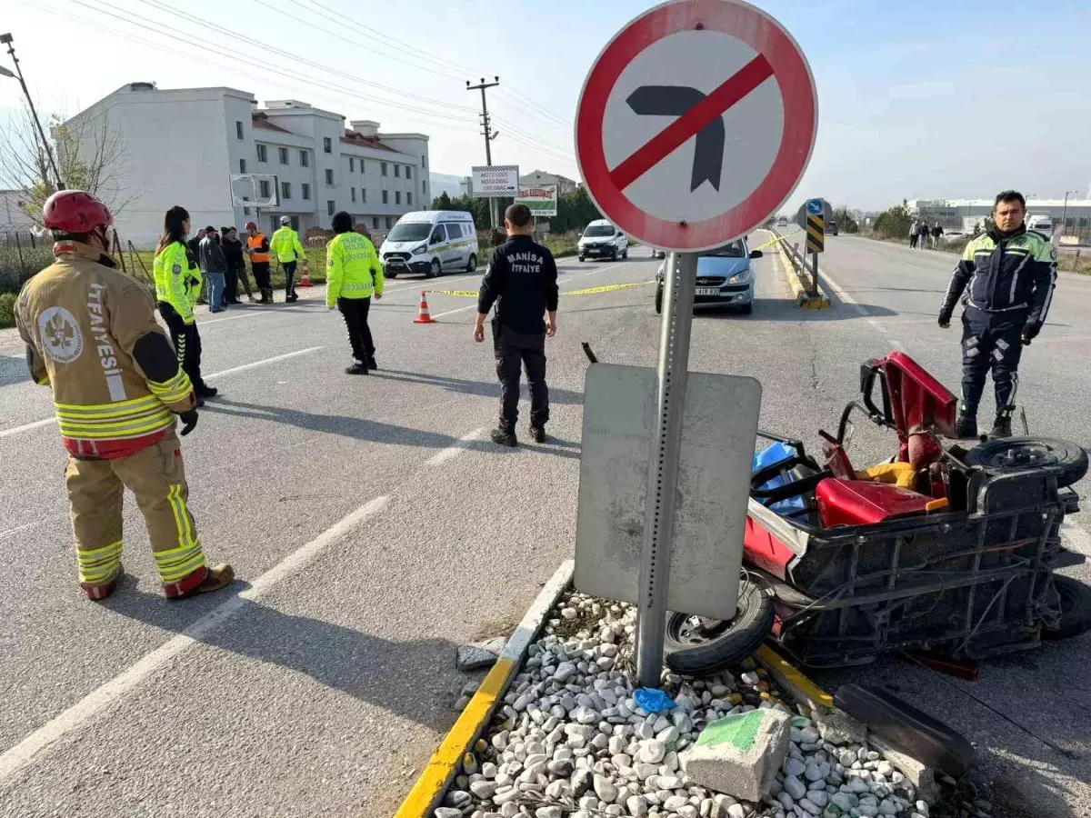 Akhisar karayolunda feci kaza: 1 ölü