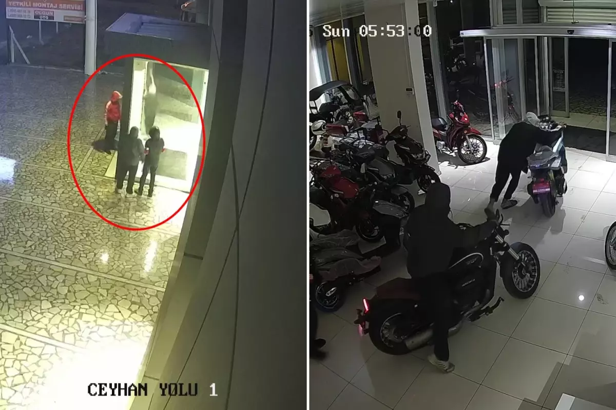 Bu çocuklar 14-15 yaşlarında! Beğendikleri motosikletleri saniyeler içinde çaldılar