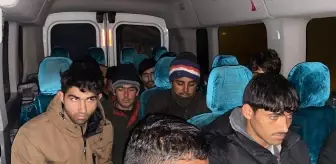 Erzurum'da 37 düzensiz göçmen yakalandı, 3 zanlı tutuklandı