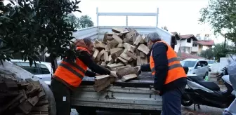 Marmaris'te ihtiyaç sahibi ailelere yakacak yardımı yapıldı