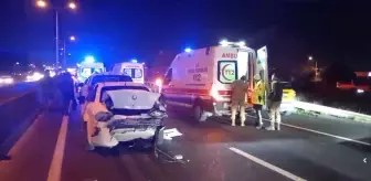 Tekirdağ'da zincirleme trafik kazasında 5 kişi yaralandı