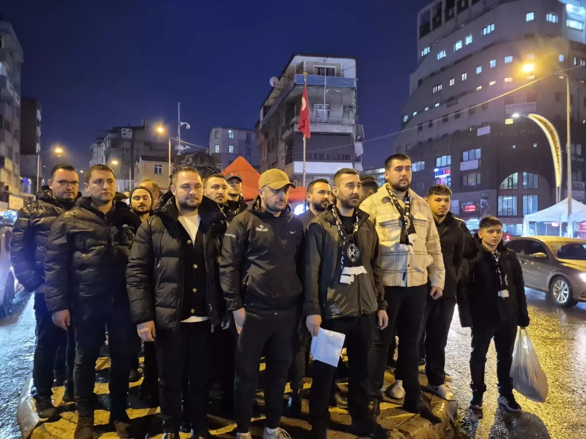 Zonguldak Kömürspor taraftarı 2'nci Lig'e geri çıkmak için eylem yaptı