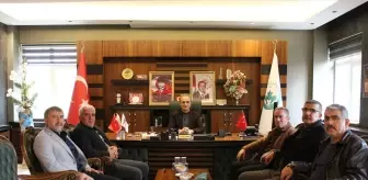 AK Parti ilçe başkanlarından Ağın Belediye Başkanı Çakar'a ziyaret