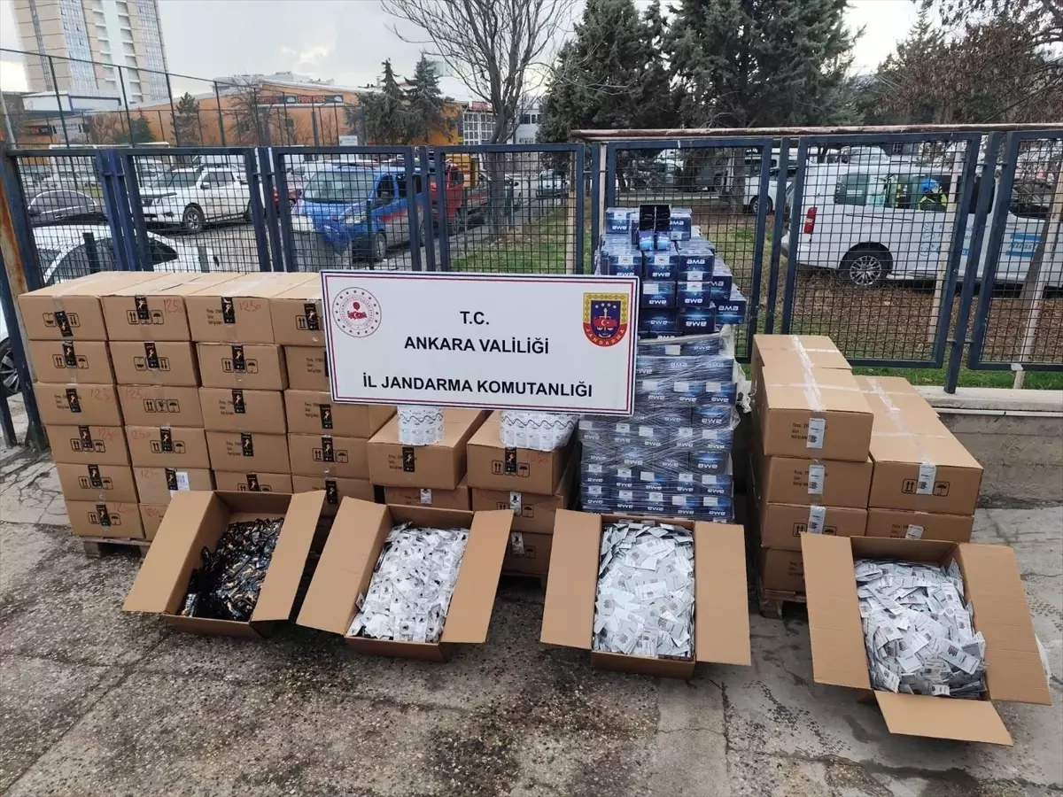 Ankara'da 127 bin 600 cinsel içerikli ürün ile 7 bin sahte etiket ele geçirildi