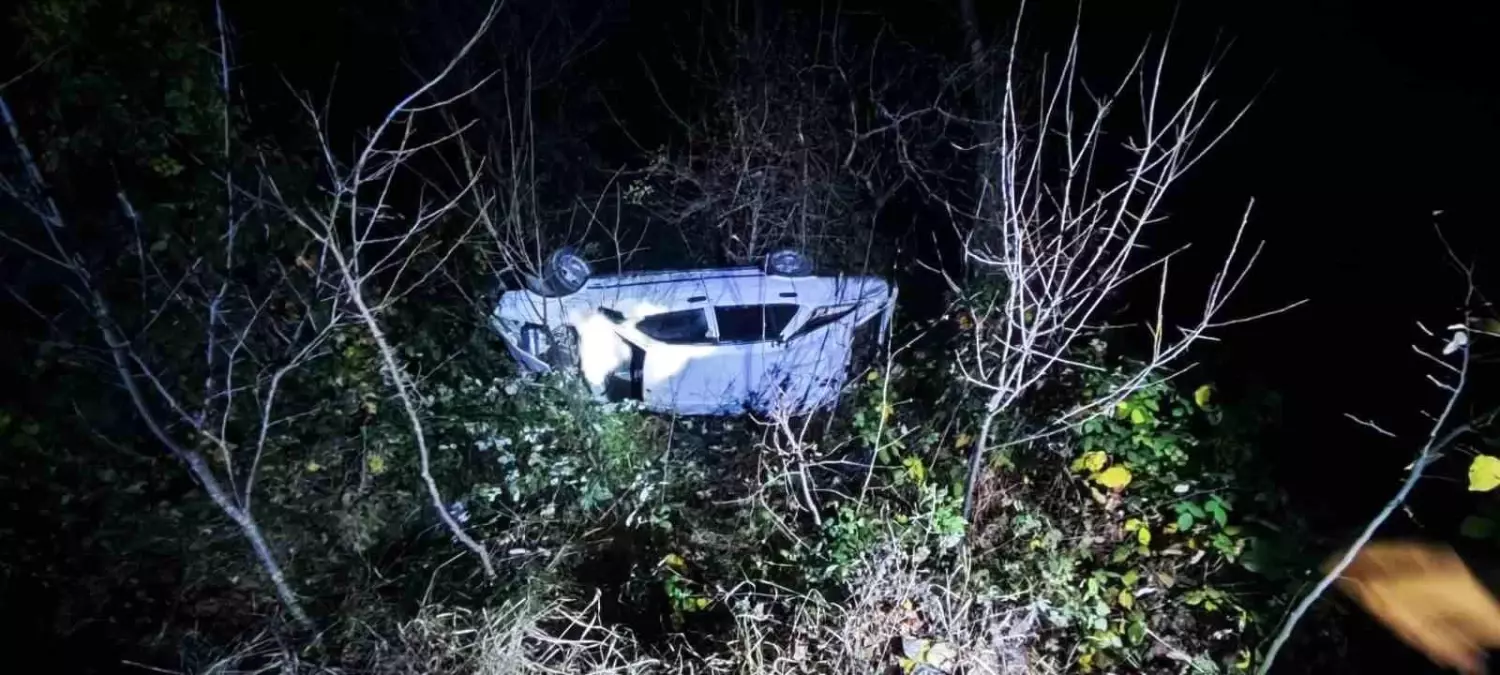 Artvin'de otomobil uçuruma yuvarlandı: 4 yaralı