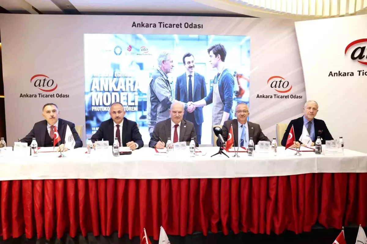 ATO'da 'Mesleki Eğitimde Ankara Modeli' için 5 kurumdan güç birliği