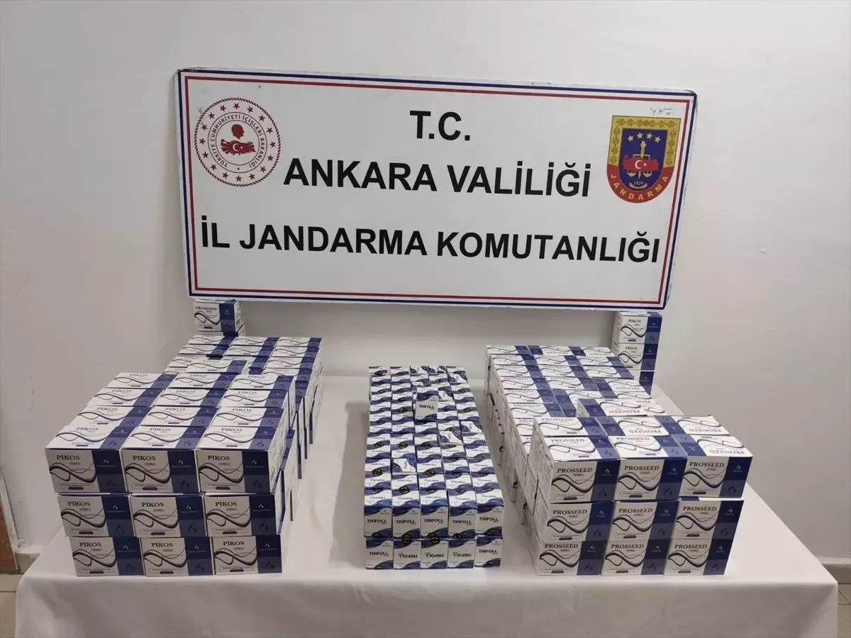 Başkentte 8 bin 100 sahte etiketli gıda takviyesi ile 5 ton etil alkol ele geçirildi