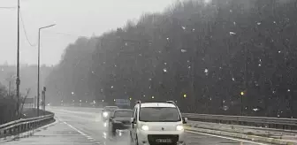 Bolu Dağı'nda kar yağışı başladı