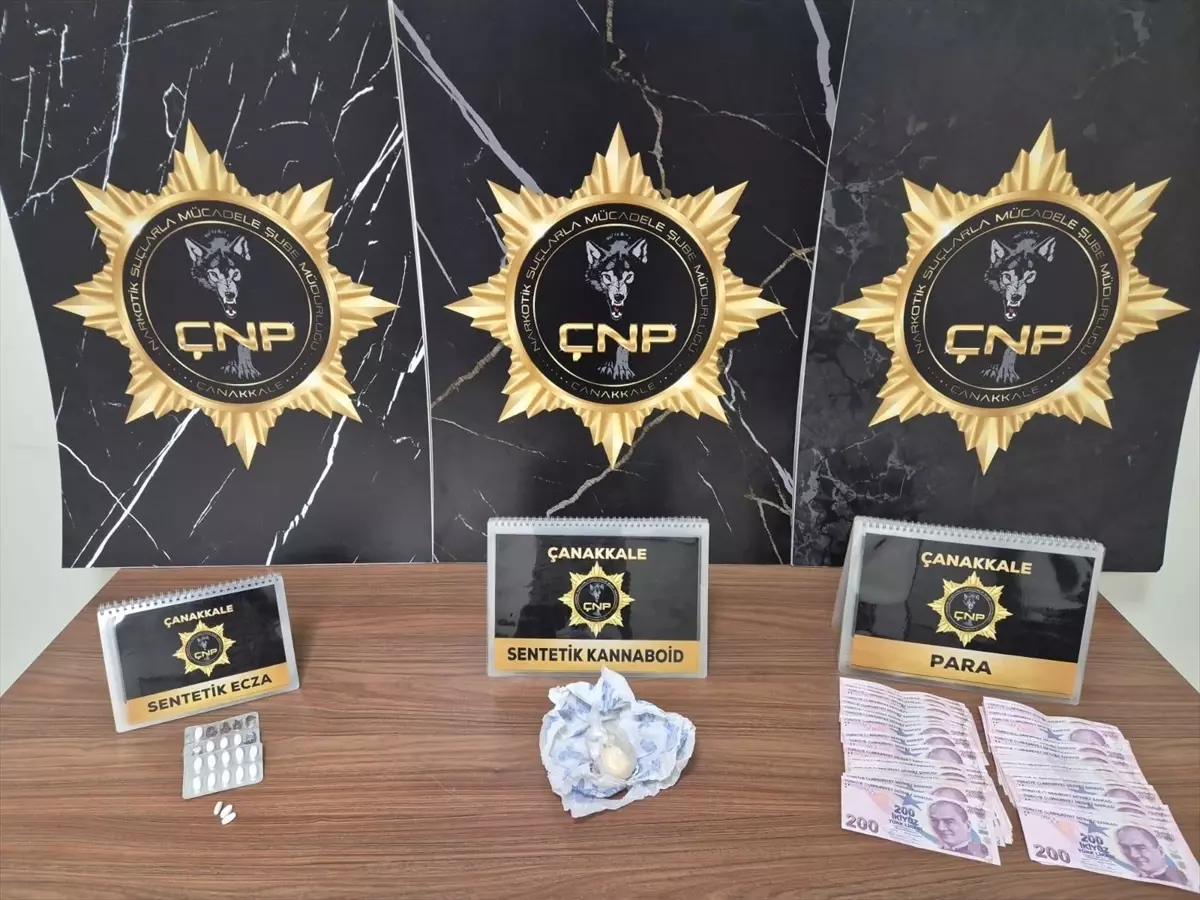 Çanakkale'de uyuşturucu operasyonunda yakalanan 2 zanlı tutuklandı