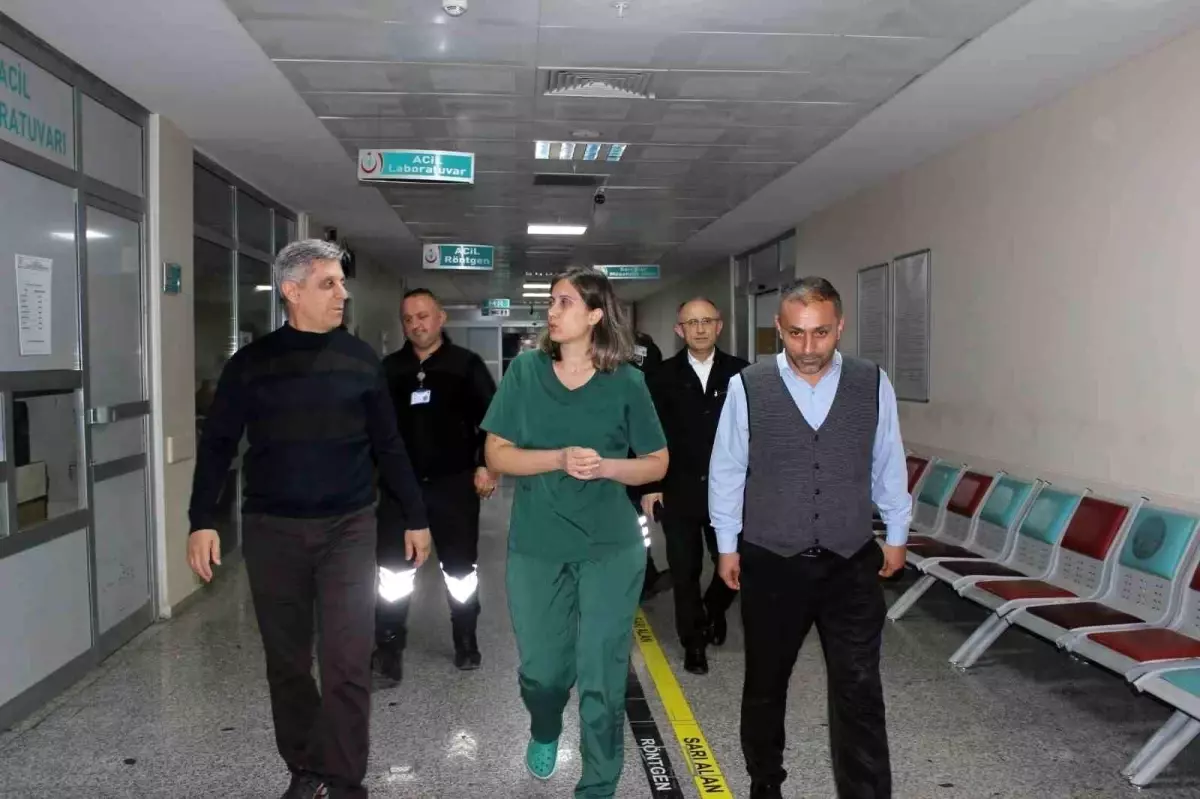 Çaycuma Devlet Hastanesi ve 112 istasyonlarına gece denetimi